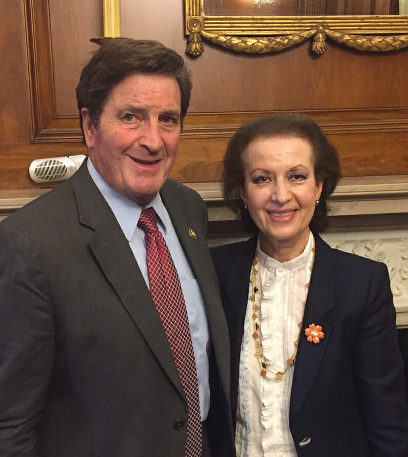 Dr. Nahid Maleki with Rep. John Garamendi (D-CA)